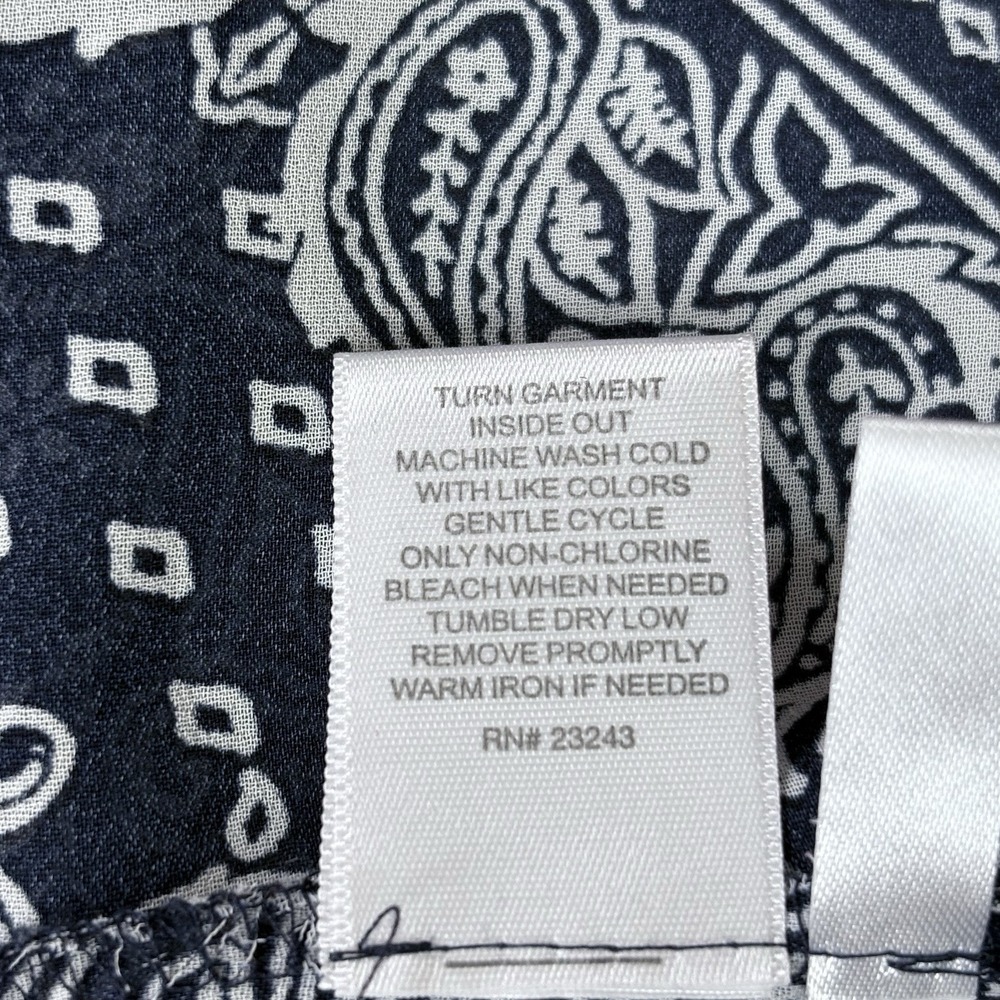 New York & Co Bandana Paisley Maxi‎ Dress M High Slit w Shorts Western Festival - Picture 13 of 16